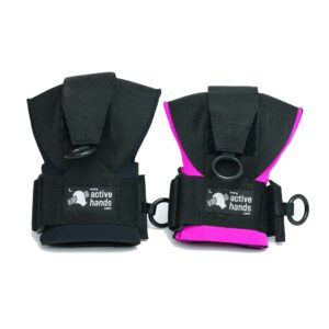 General Purpose gripping aids are available in black or pink and are adaptive tools with a wide range of uses