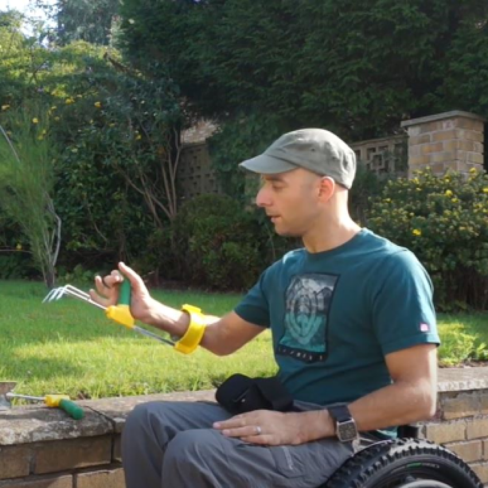 link to video of gardening tools for disability hands