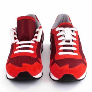 Red shoes with magnetic lces