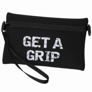 Storage Pouch - Black. Suitable for reduced hand function: tetra, quad, cerebral palsy, SCI, spinal cord injury, limb difference, stroke and more.