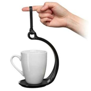 the spillnot is a mug or glass carrying device that you can swing around without the drink spilling