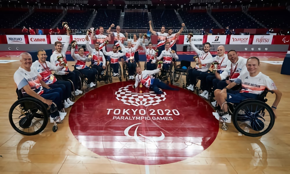 The GB wheelchair rugby team at the 2021 Paralympics