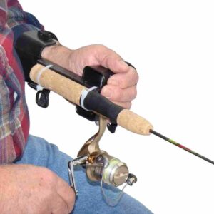 fishing with the receive-all. Suitable for reduced hand function: tetra, quad, cerebral palsy, SCI, spinal cord injury, stroke and more.