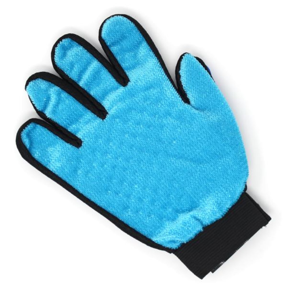 no-grip pet grooming glove. Suitable for reduced hand function: tetra, quad, cerebral palsy, SCI, spinal cord injury, stroke and more.