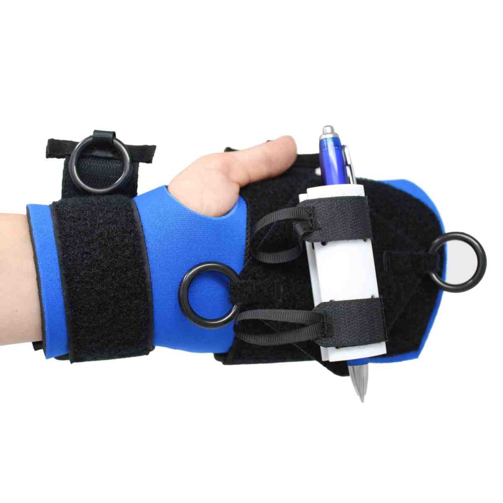 Small Item aid holding pen. Suitable for reduced hand function: tetra, quad, cerebral palsy, SCI, spinal cord injury, stroke and more.