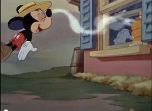 Mickey Mouse drawn to good-smelling food