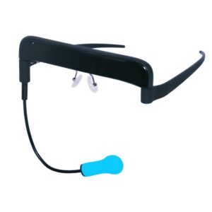 GlassOuse wearable hands-free glasses with bite switch. Tetraplegie, Schlaganfall, Rett Syndrome, Rückenmarksverletzung, Multiple Sklerose, Zerebralparese/Zerebrale Kinderlähmung