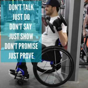 Don't talk, just do. Don't say, just show. Don't promise, just prove.