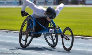 Brandon Competing in wheelchair racing