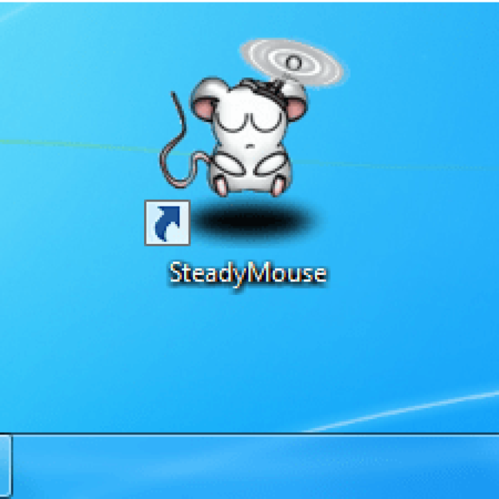 steady mouse icon with mouse software in use