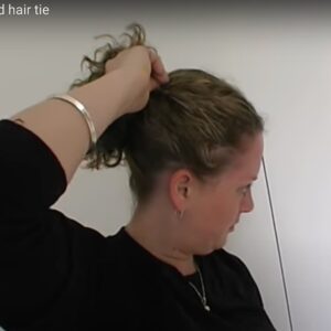 Video showing how the 1-Up Hair Tie works