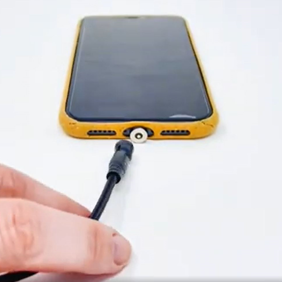 Magnetic phone charger video