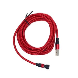 red magnetic phone charger cable