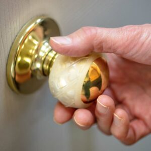 love handle door knob covers to give you more grip on smooth handles
