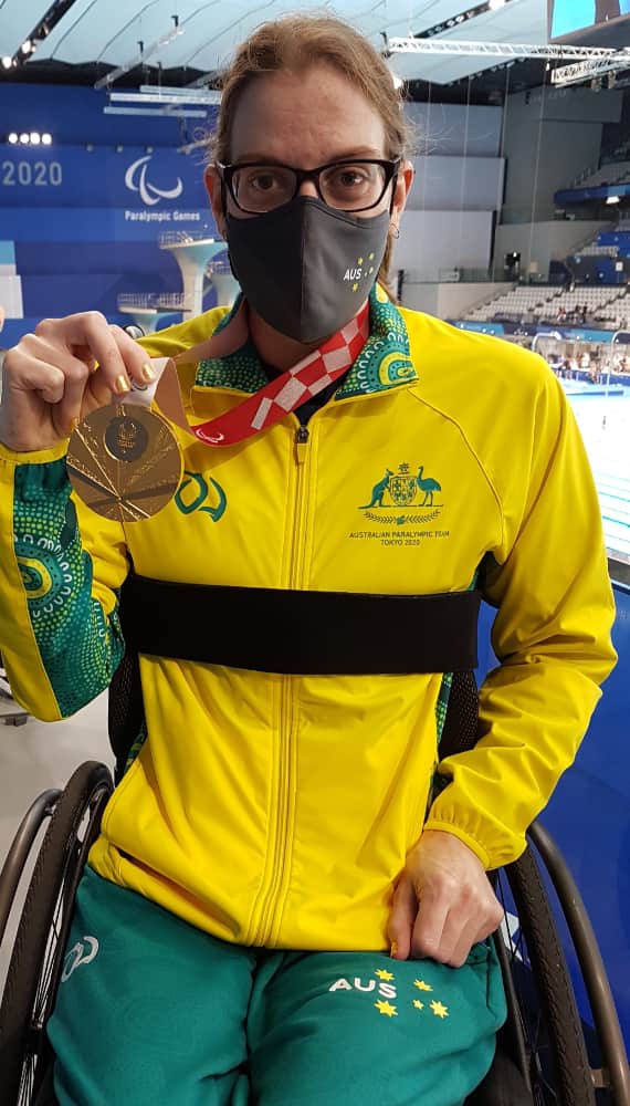 Rachael Watson won gold for Australia in her swimming event