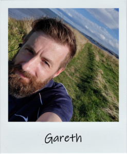 Gareth out in the wind