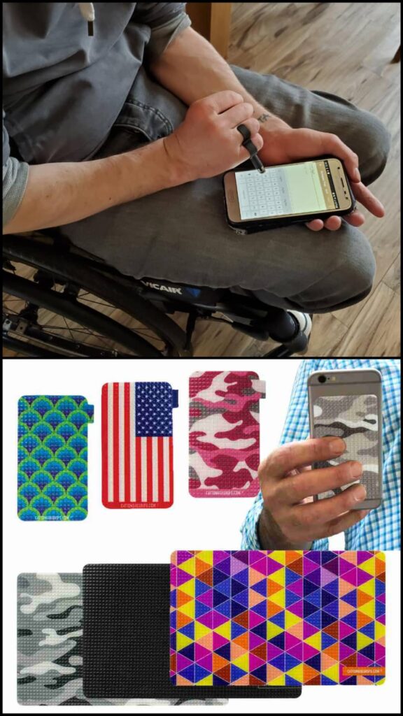 sixth digit and Cat Tongue phone grips - all the tech solution you need for your phone if you have reduced hand function