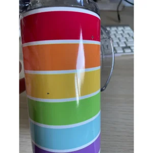 scratches on rainbow cup