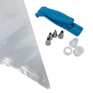 icing pen set with 10 bags, 4 tips, 2 connectors and a icing pen
