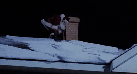 gif from The Santa Clause where Santa falls off a roof