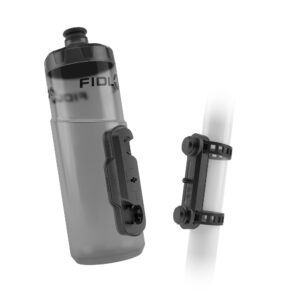 The Fidlock Twist bottle attaches magnetically and is released by twisting the bottle
