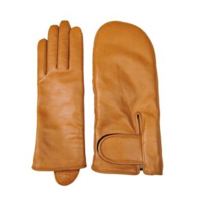 Leather bespoke gloves where each hand is different.