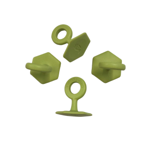 Green grip toggles pack of 4