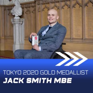 Jack Smith receives an MBE for his contribution to wheelchair rugby.