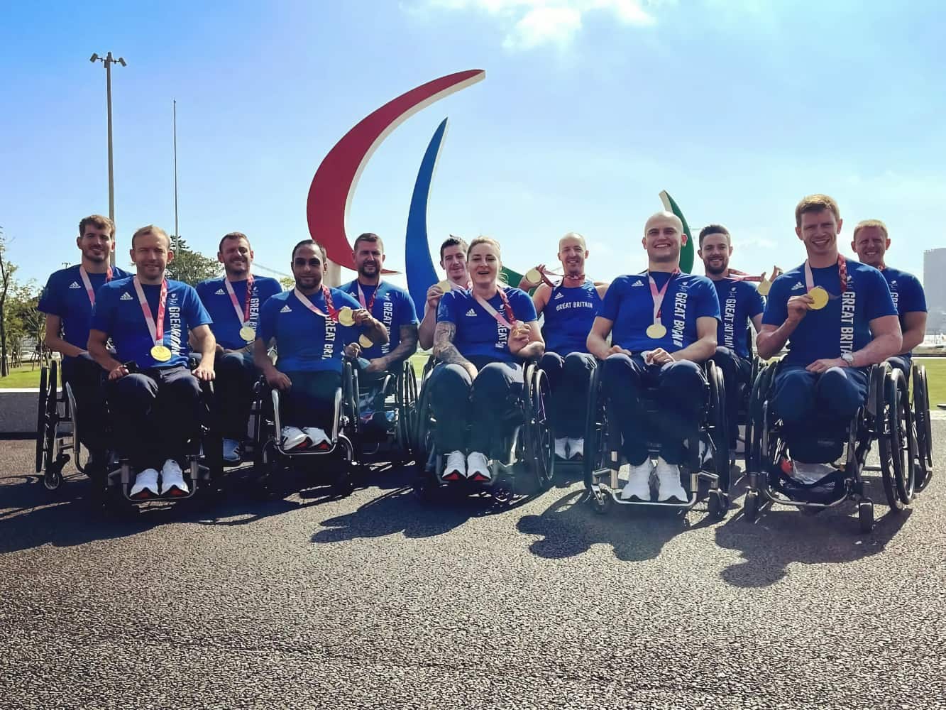 The Gold-medal winning Wheelchair Rugby team at the Paralympics in Tokyo. Jack shares his gym programme with us in this article.
