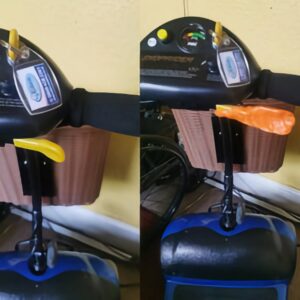 A user has made a lever longer on their mobility scooter using FixIts