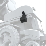 The LapStacker XD fitted to a powerchair