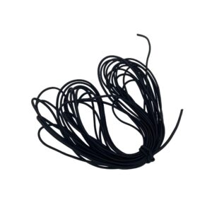 3mm black elastic shock cord - 10m