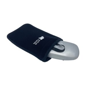 If you need to take your reading glasses out and about with you, the standard size HandiPouch will fit a glasses case.