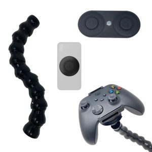 Flexi Phone Holder accessories: extra phone patches, longer links, gaming controller and DSLR adaptors