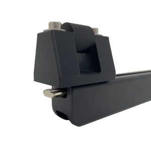 rail mount adaptor being slid onto rail