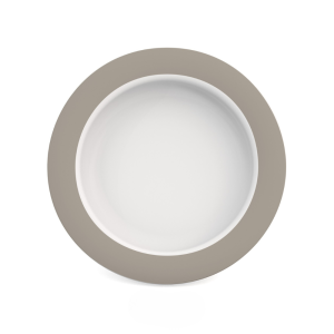sloped one-handed plate in grey - large size