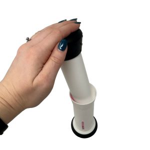 Insert the plastic plunger to squeeze out your cloth