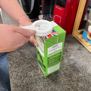 The Cap Off can be used to undo the screw lids on a carton