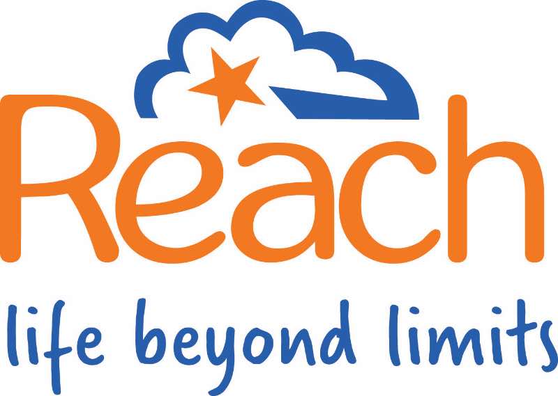 image shows logo of the charity reach.