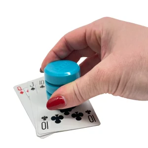 Press the P'KUP down in the middle of the card you wish to pick up