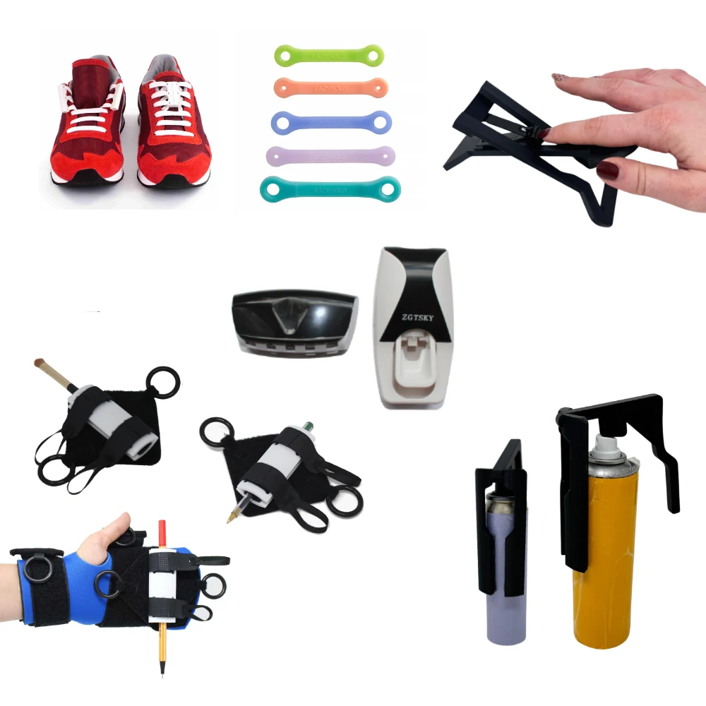 A personal care starter pack containing a range of aids to help with personal hygiene and dressing
