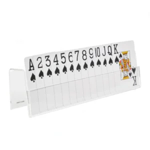 This transparent card holder lets you see the whole of your card - great for complex board or card games